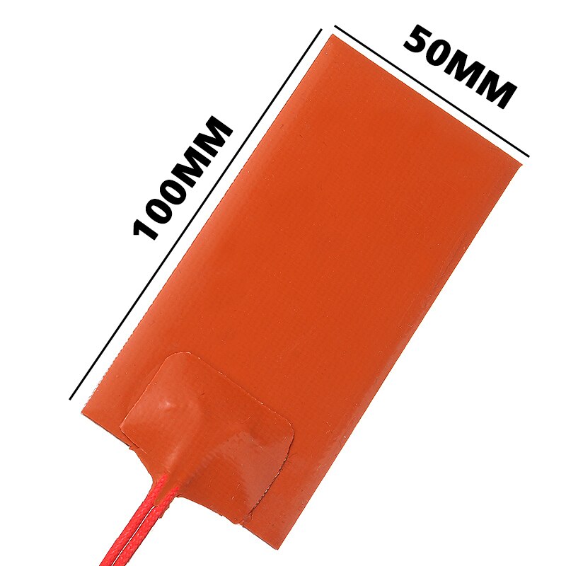 1pc grzałka silikonowa Podkładka 12V 15W ogrzewanie stała temperatura płyta panelu 50x100mm na artykuły domowe