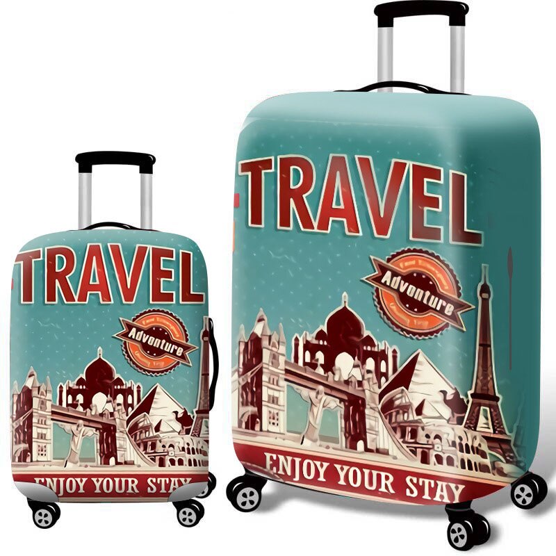 TLDGAGAS 3D Digital Stretch Fabric Luggage Protective Cover Suit 18-32 Inch Trolley Suitcase Case Covers Travel Accessories: C / S