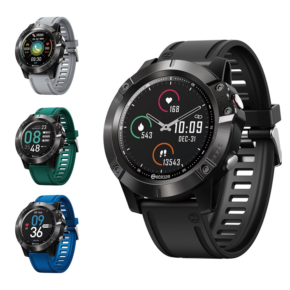 Zeblaze VIBE 6 montre intelligente Bluetooth Smartwatch lecteur de musique recevoir/faire appel fréquence cardiaque 25 jours batterie vie Sport montre