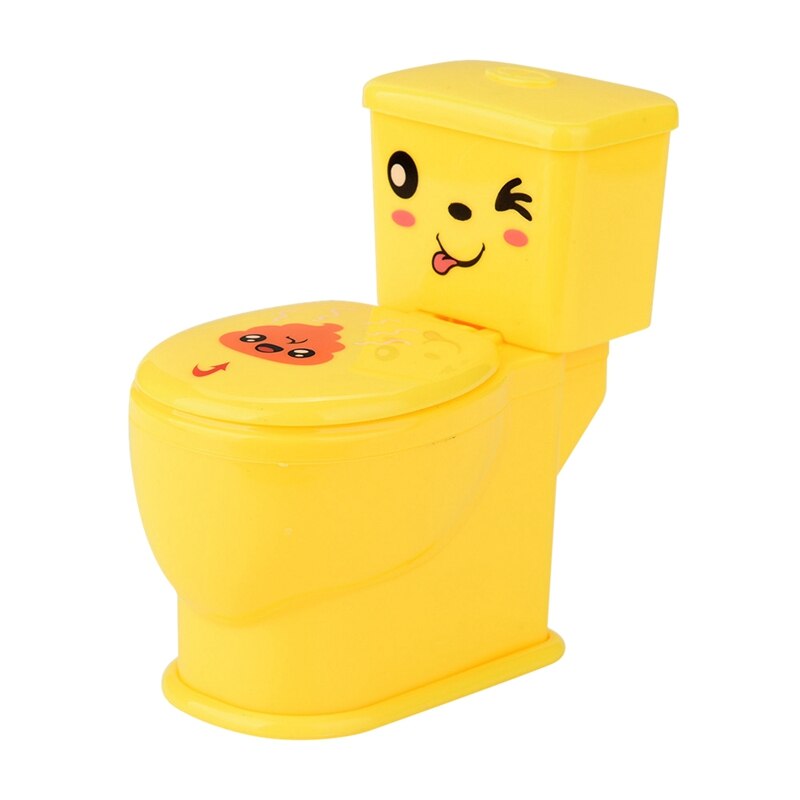 FBIL-Mini broma Squirt Agua pulverizada inodoro complicado asiento del inodoro divertidos bromas juguetes antiestrés juguete de broma para niños divertido Pla: Default Title