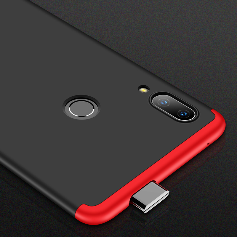 360 fuldt stødsikkert etui til huawei p smart z etui 3 in 1 hårdt pc cover cover til huawei p smart z smartz psmartz stk -lx1 capa