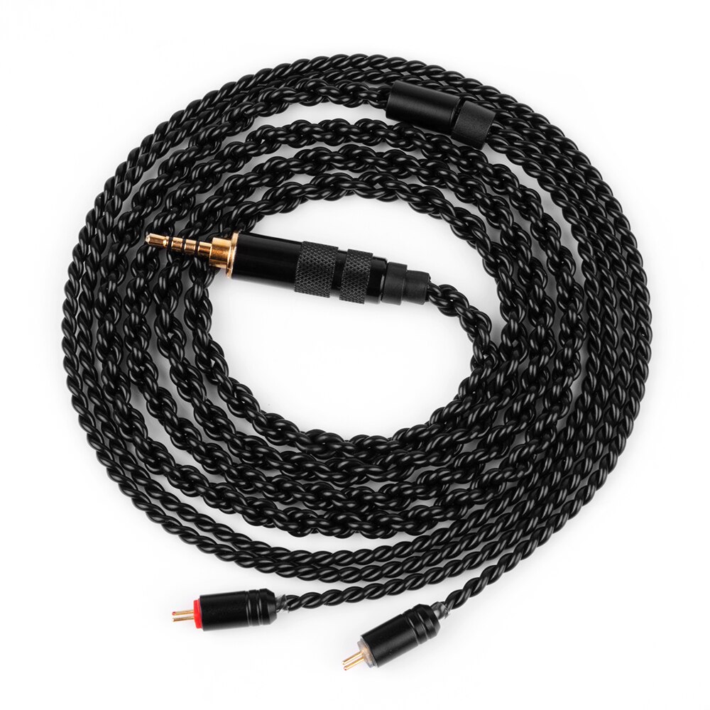 Yinyoo 4 Core Silver-Plated Headphone Cable - MMCX/2pin for QT5 Zs10 Pro Zsn Pro Zsx Blon BL-03