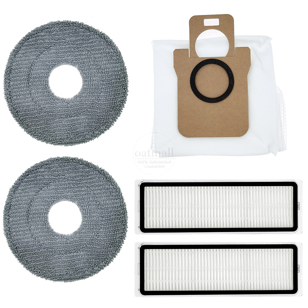 Ytaland Reserveonderdelen, accessoires voor Xiaomi Robot Vacuum X20 robotstofzuiger (1 hoofdborstel, 4 zijborstels, 4 Hepa-filters, 4 stofzakken, 4 dweilpads