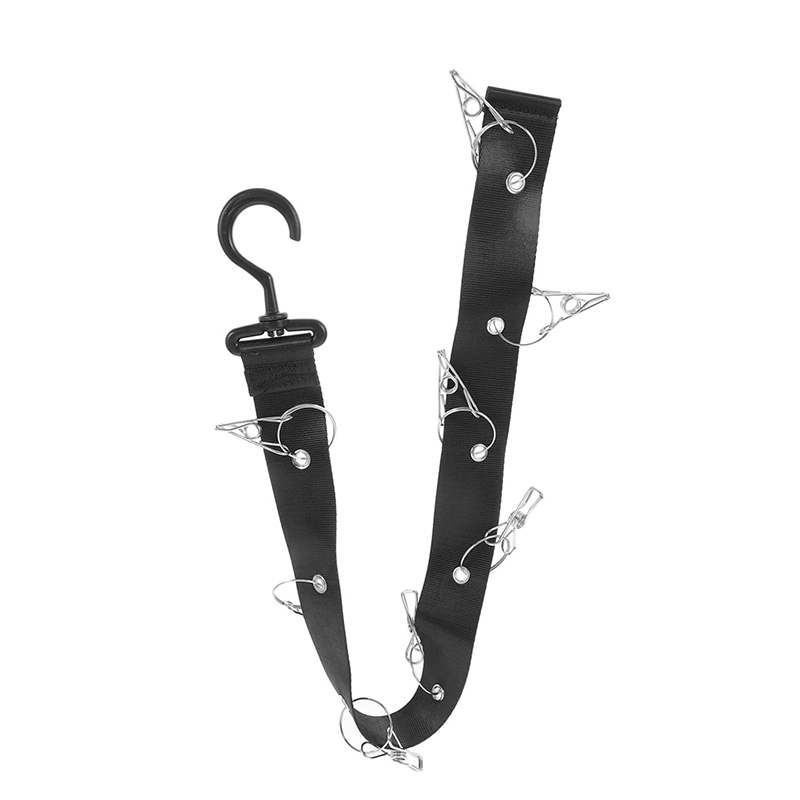 1Pc Hoedenrek 8 Clips Kast Hangende Cap Organizer Kast Haak Cap Houder Hoed Organizer Rack Perfecte houder en opslag: Default Title