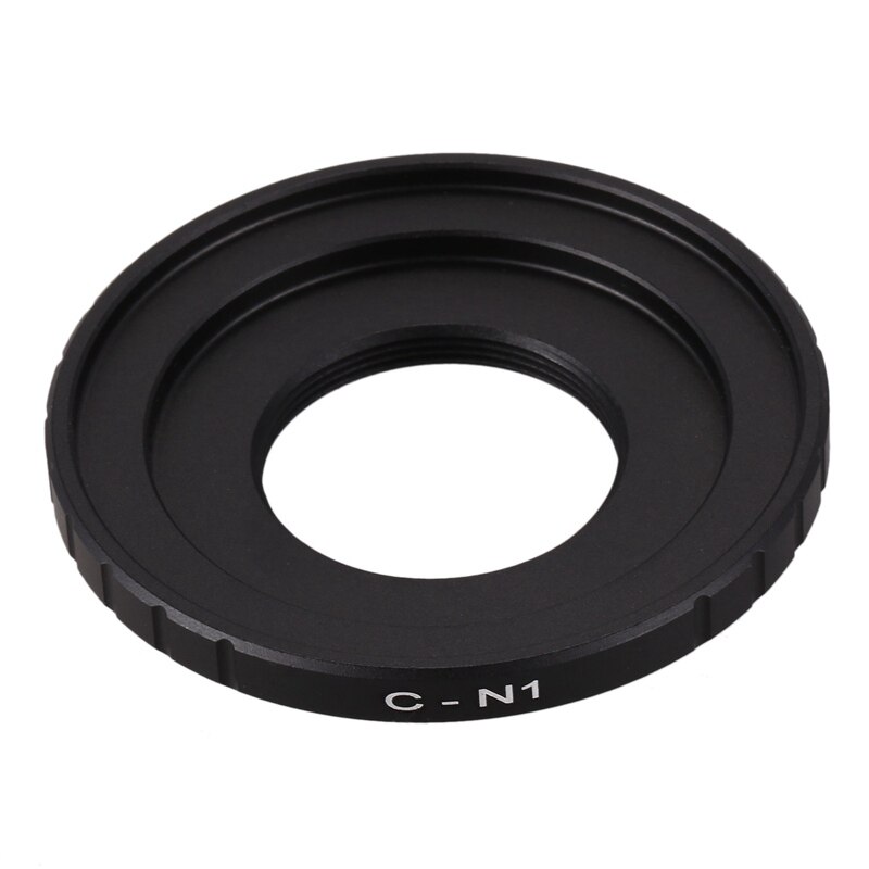 Sort 16mm c-mount cine-filmobjektiv til nikon 1 mount  j1 v1 j2 v2 j3 v3 j4 kameraobjektivadapterring c -n1 c- nikon 1