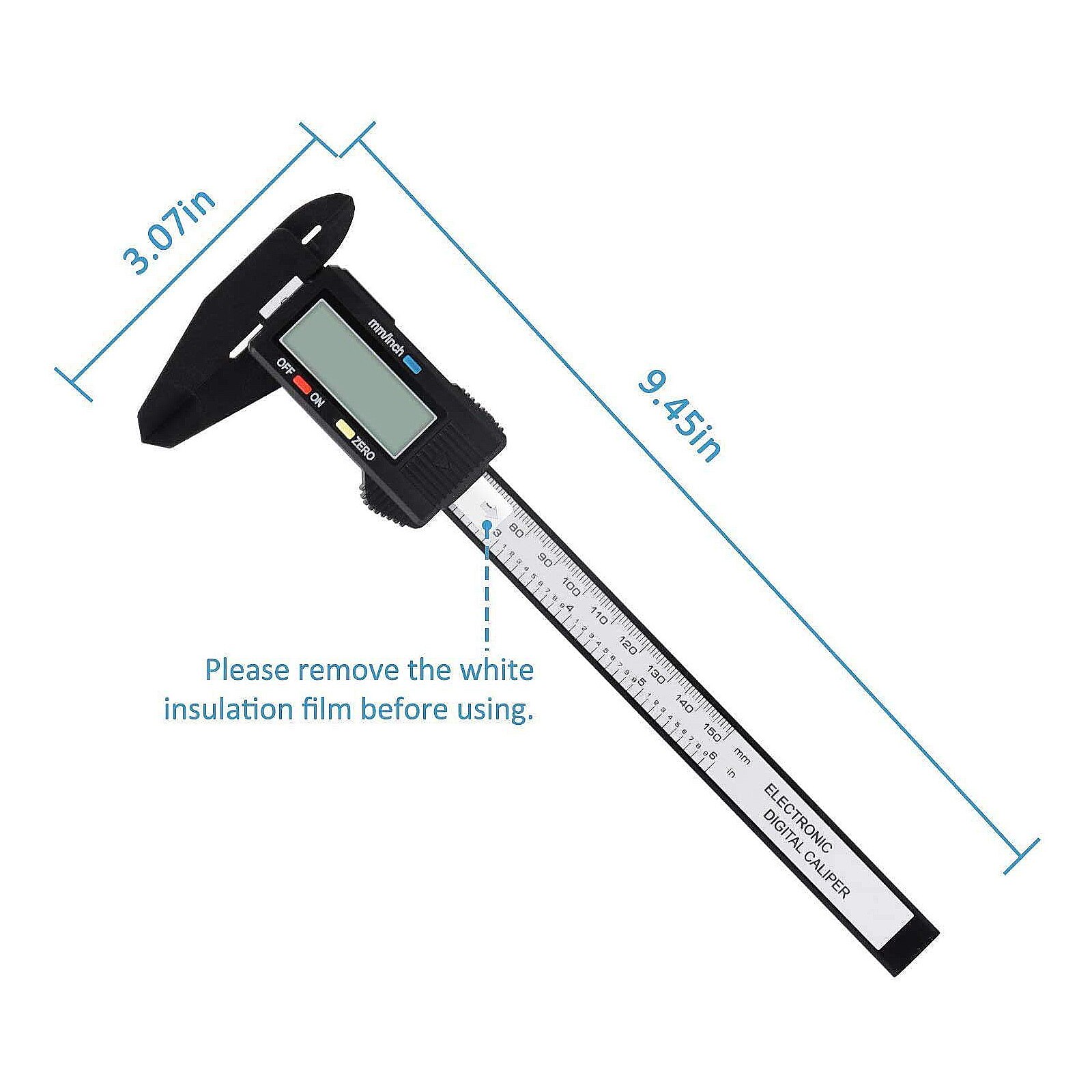 150mm Accuracy Gauge Digital Caliper Electronic Vernier Caliper Measuring Tool for Quickly Measuring Accessories