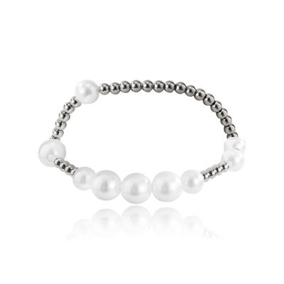 HANGZHI Neue Kühle Hüfte hüpfen Punk Persönlichkeit retro Perle Große Und Kleine Schlüsselbein Kette Halskette Für Männer Frauen Mädchen schmuck: D Armband
