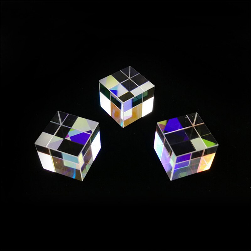 Cubo de luz brillante x-cube de seis lados, haz de prisma dividido, lente óptica, 12,7X12,7X12,7mm