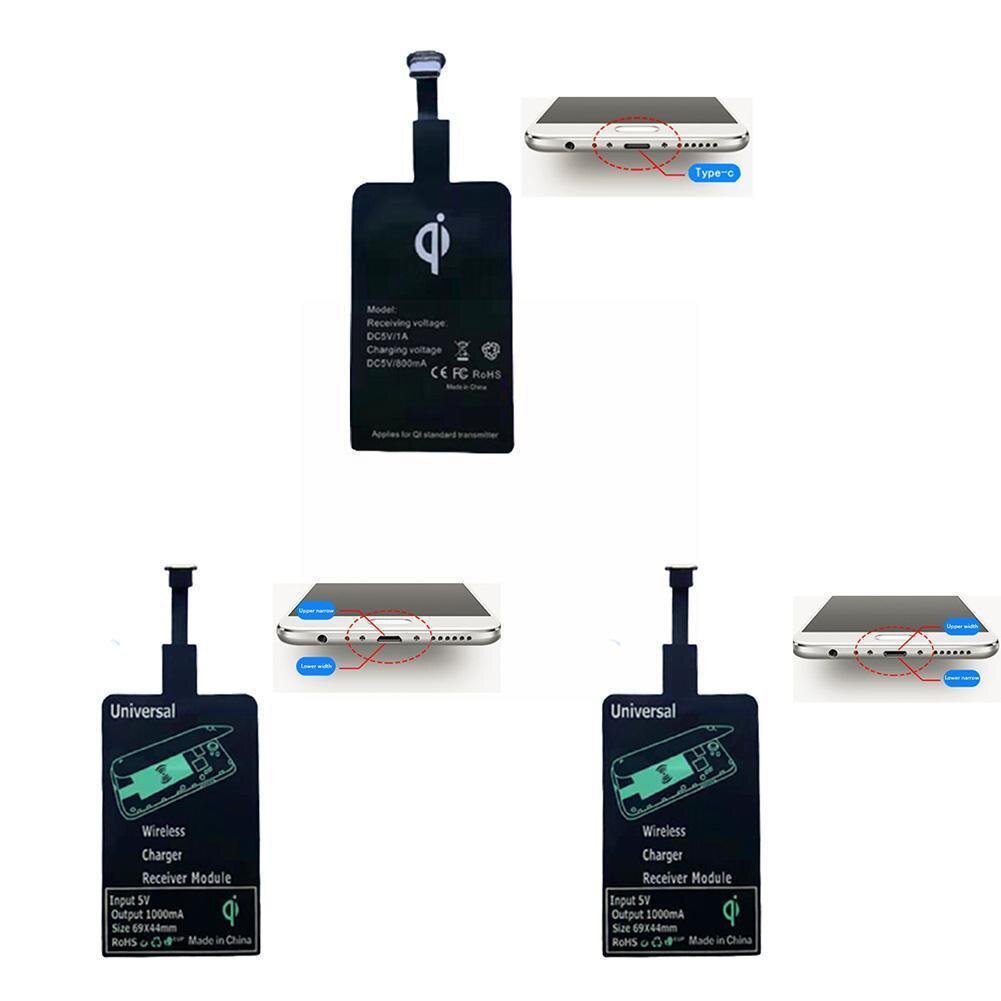 Wireless Charging Receiver Patch For Android Type-c Universal Micro Usb Type C Fast Wireless Charger Adapter 600-8000ma R7m9