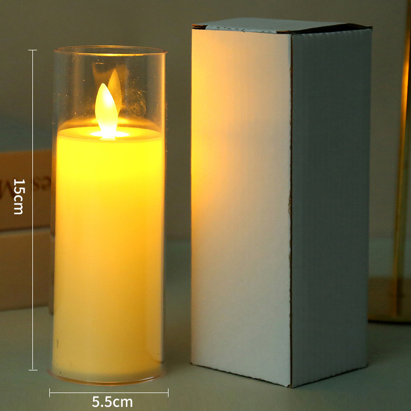 1/6 stücke LED Flammenlose Elektrische Kerzen Lichter Kreative LED Tee Lampe warm Weiß Flackern Kerzen Teelicht Für Hochzeit Weihnachten: Weiß