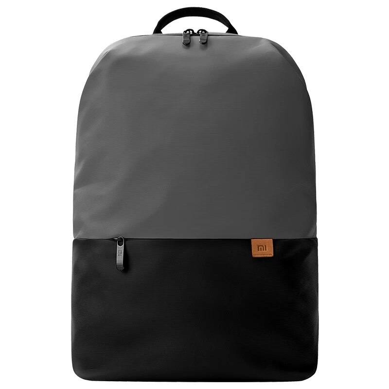Nueva mochila informal Xiaomi Simple 20L gran capacidad 490g súper ligera innovadora mochila impermeable con bolsillos laterales para ordenador portátil: Gray