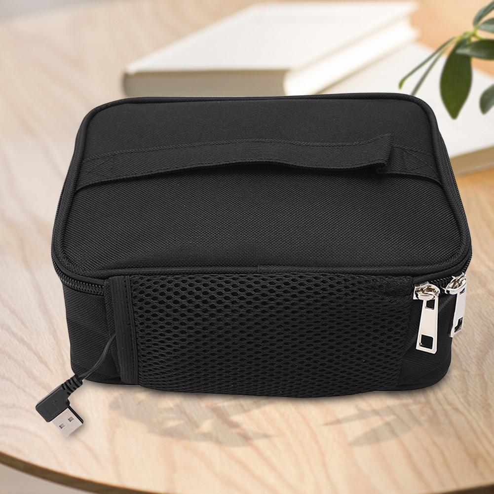 USB Camping Elektrische Lunchbox Oxford Stoff Heizung Container Paket Lebensmittel Isolierung Bento Lunch Box Thermostat Isolierung Tasche