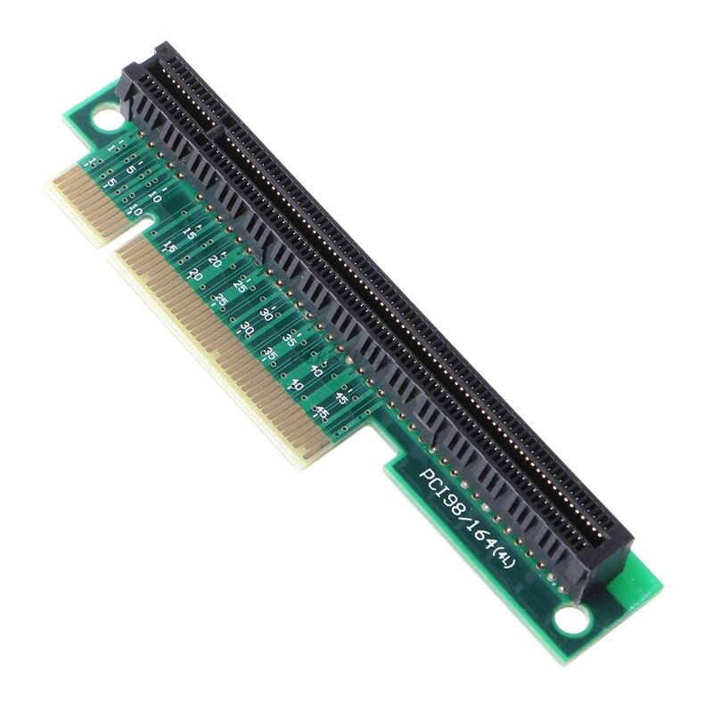 PCI-E 8X to 16X Riser Adapter PCI-Express x8 to x16 90 Degree Right-angle Card Converter for 1U/2U Accessories