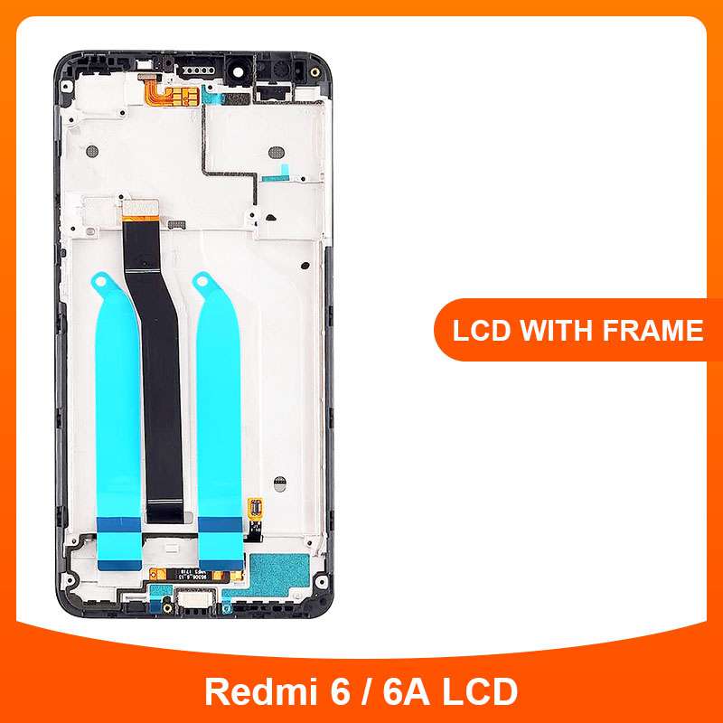 Original xiaomi redmi 6 redmi 6a lcd display 5.45 "touchscreen digitizer med ramme