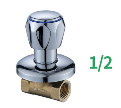 2 Styles G1/2*1/2 / G3/4*3/4 Tap Water Switch Valve Water Main Gate 4' Inner Wire Mouth Brass Dark Valve: B-DN15
