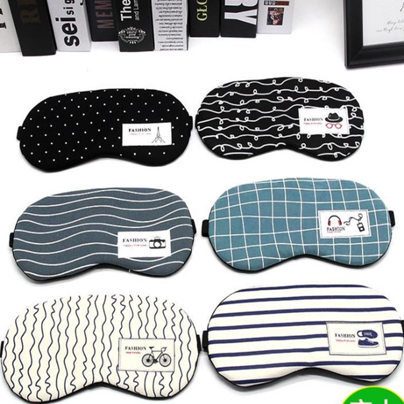 Travel Eye Mask Sleep Covers Relaxing Sleeping Aid Comfort Eyeshade Patch Accessories for Women Men Portable Cotton Blindfold