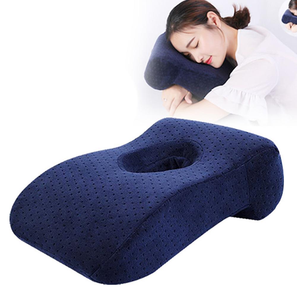 Oreiller Portable confortable pour la maison, le bureau, la sieste de midi, à montée lente de la taille, pour protéger le visage et le cou, confortable, respectueux de la peau