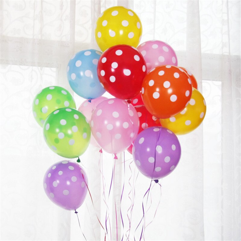 11 Kleur 100 stks/partij 12 Inch Ballonnen Dikke Ronde Golf Punt Decor Ballonnen Wedding Party candy-kleurige Dot versieren Ballons
