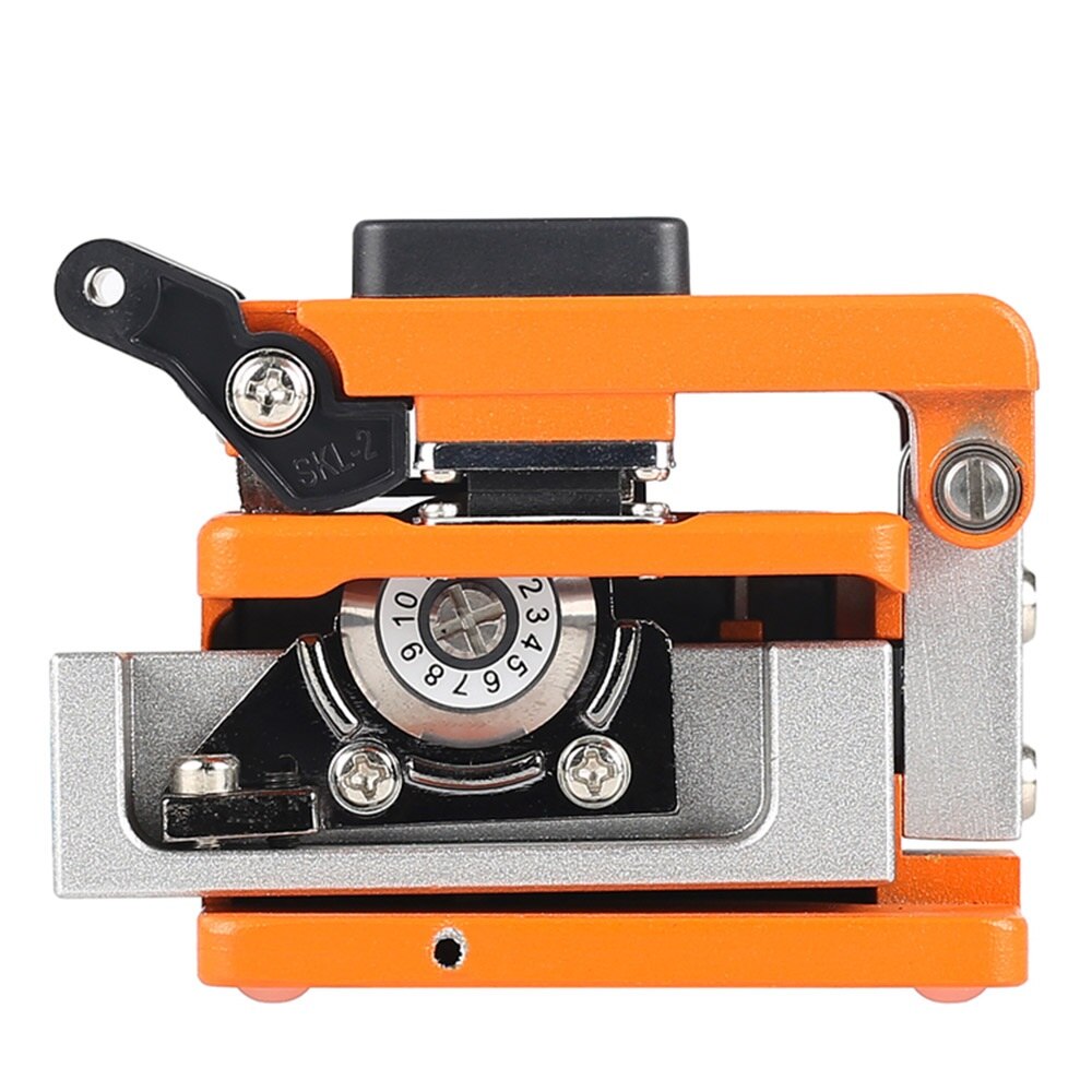 SKL-60S Black/Orange Fiber Optic Cutting Knife FTTH Cold Connection Fiber Cleaver: Orange SKL-60S