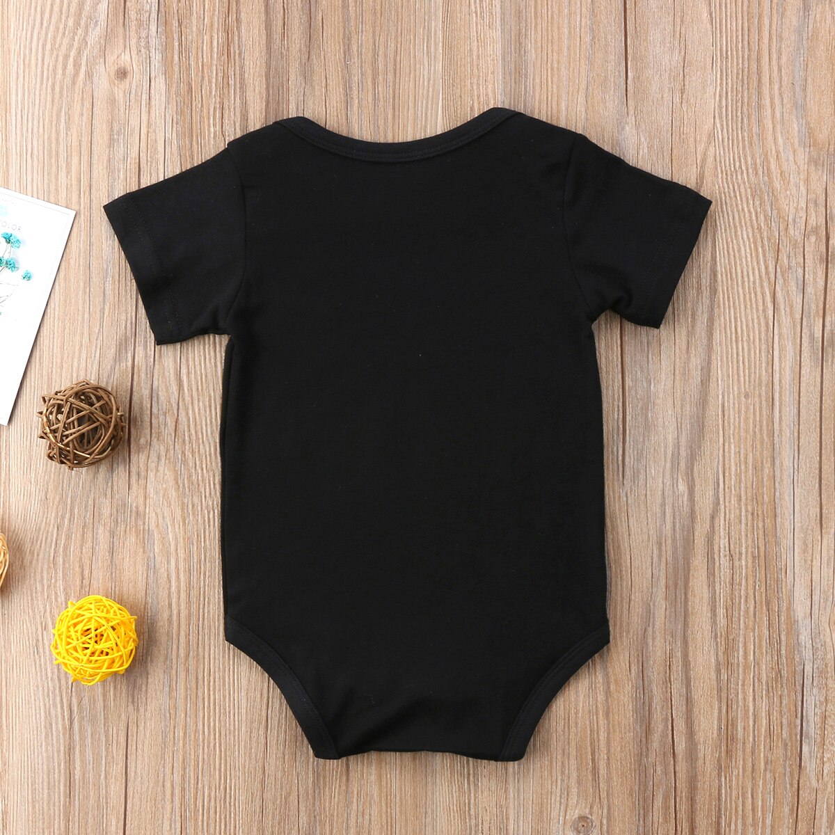 Recién Nacido bebé niños algodón mono letra manga corta mono ropa traje