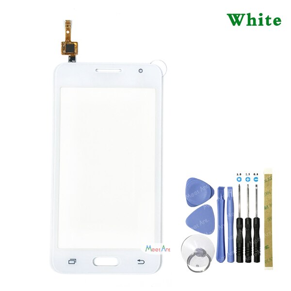 4.5 "Voor Samsung Galaxy Duos Core 2 Ii SM-G355H G355H G355 G355M Touch Screen Digitizer Sensor Outer Glas Lens panel: white With Tool