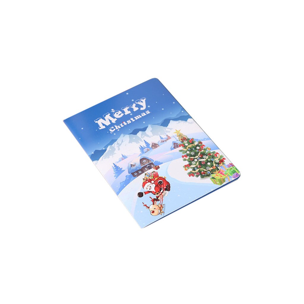 Christmas 3D Stereo Greeting Card AR Virtual Imaging Technology Blessing Greeting cardsor in Various festivals: A