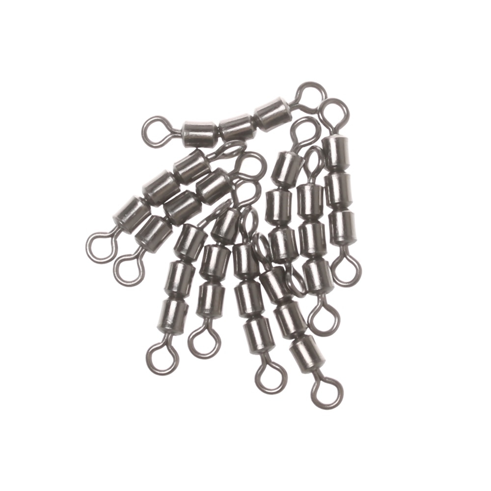 10 PCs/Set Stainless Steel Safe Fishing Swivels Rolling Triple Corrosion Resistant Lightweight Hook Connector Fishing Tackle