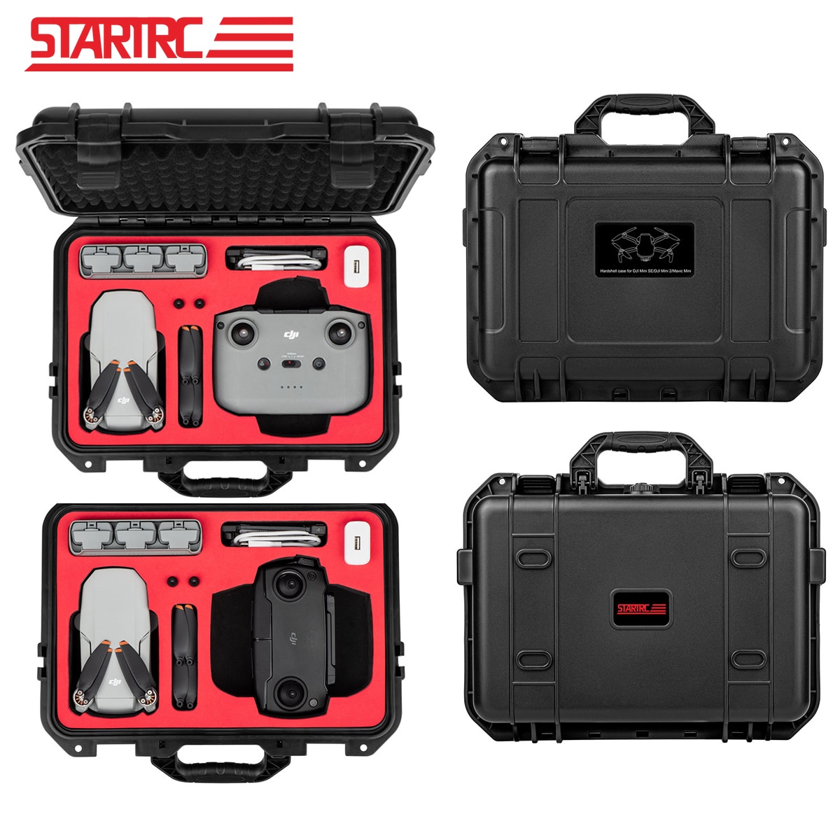 STARTRC DJI Mini 2 custodia portatile ABS custodia rigida antideflagrante impermeabile per DJI Mavic Mini SE accessori per droni