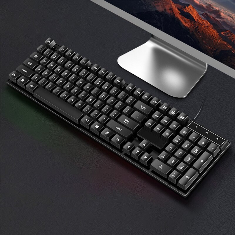 PC Gamer 104 Key Tea Green Black Red Switch Ergonomic Linear Alternate Action Shaft Backlit USB Wired Gaming Mechanical