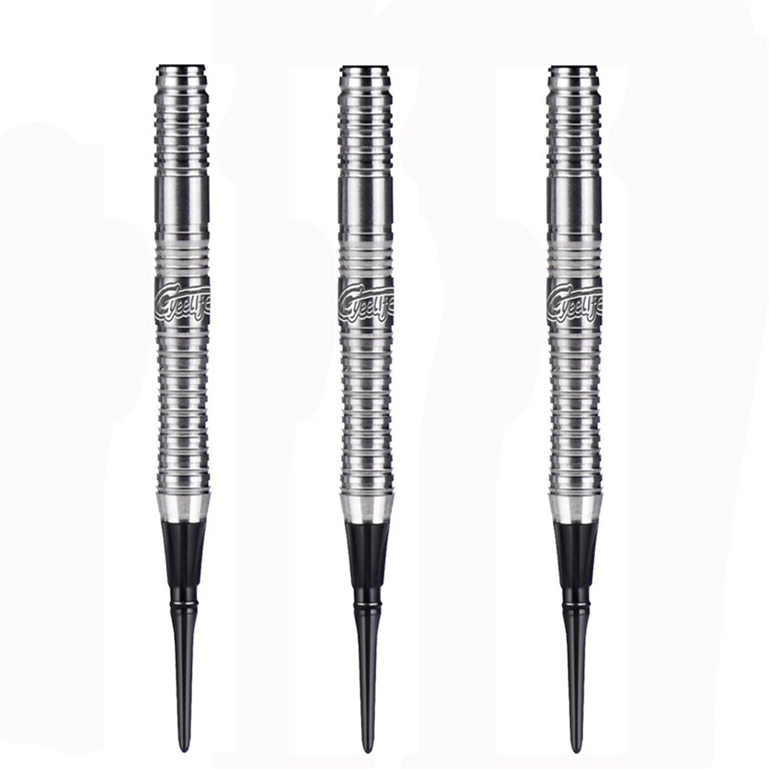 Cyelife-dardos de punta suave de tungsteno 90% de 16g para competición, con estuche de transporte + ejes de aluminio + 30 puntos de plástico + vuelos adicionales