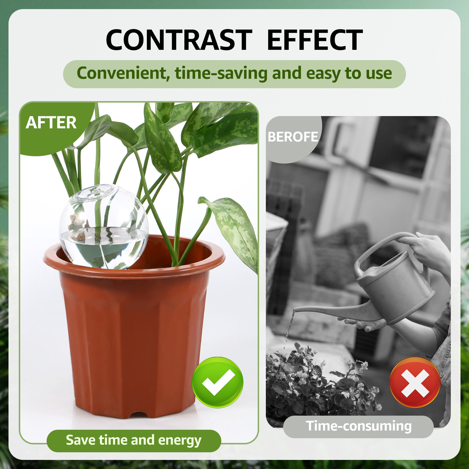 Sistema de riego por goteo automático, 2/4 Uds., 500ML, bombillas de riego automático para plantas de jardín, plantas de flores, dispositivos de bolas de riego