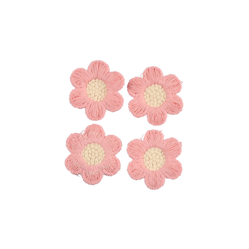 20 piezas 31mm clásico colorido bordado flor parches ropa horquilla apliques accesorios de costura DIY artesanías de álbum de recortes: Cobre