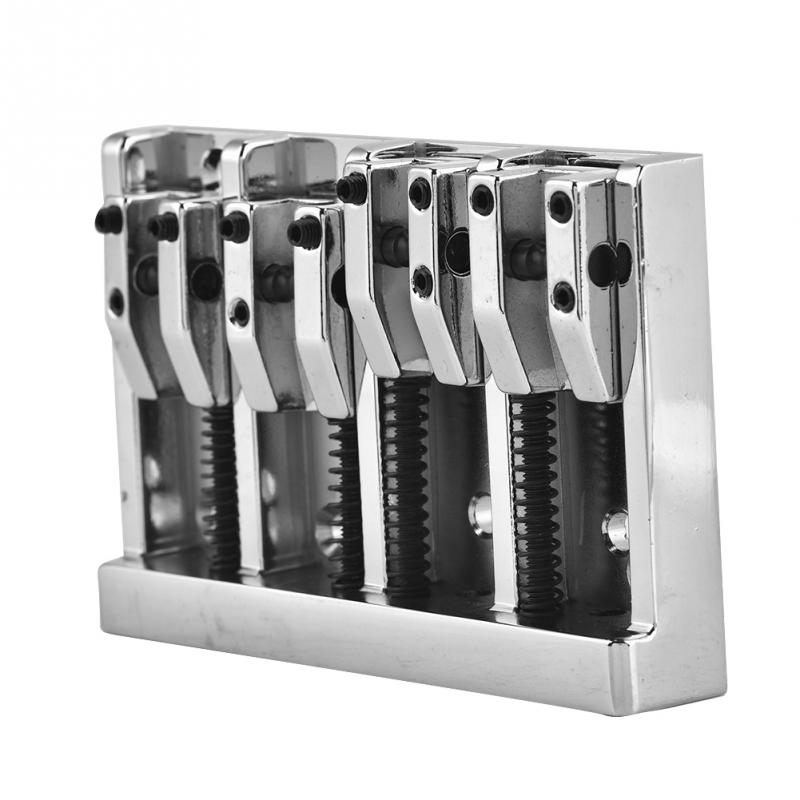84mm Metalen Elektrische Bas Bridge Vaste voor 4 Snarige Bas Gitaar Onderdelen Accessoires