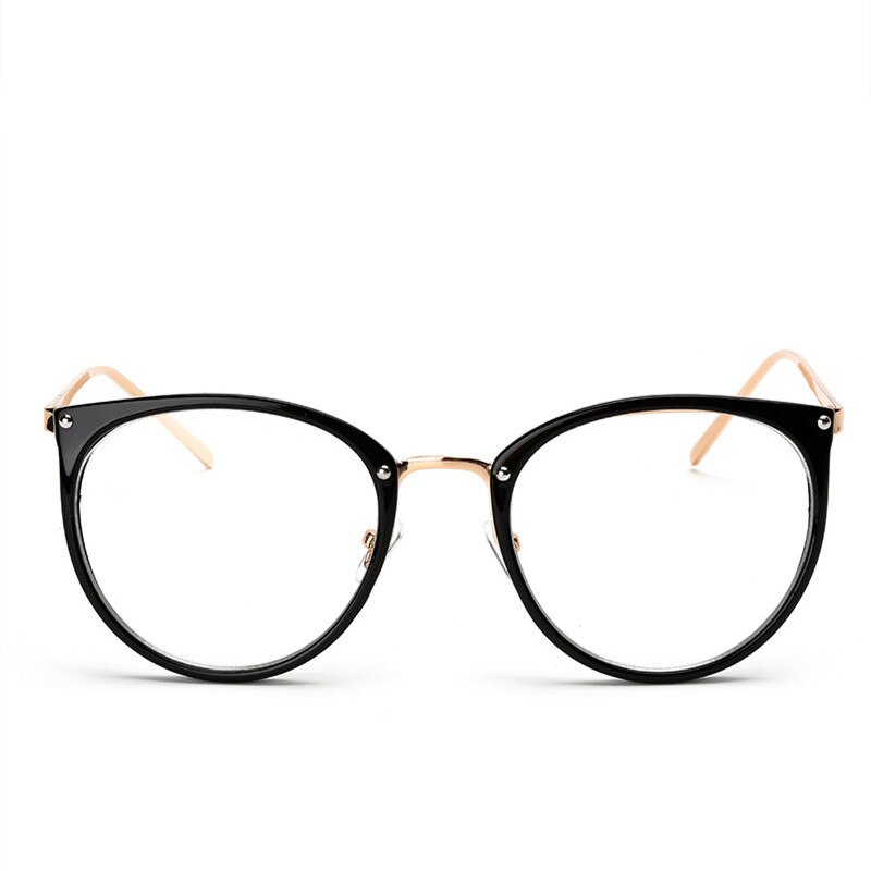 Glasses Big Round Eyewear Frame Metal Legs Oversized Men Women Eyeglasses Frames ransparent Optical Spectacle-frame