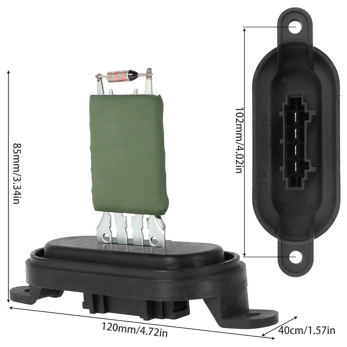 Aoutecen Fan Blower Resistor, Car Heater ABS Plastic Metal Motor Blower Resistor Air Condition Accessories For Astra H MK5 1.9 CDTi 150 2004‑2011 - View #2