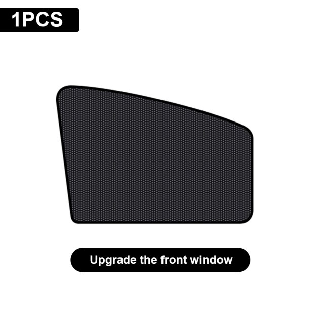 Side Window Zonnescherm Magnetische Voor Rear Window Zonnescherm Gordijn Perspectief Mesh Voor Baby Zon Bescherming Cover Auto Accessoires: 1 curved front