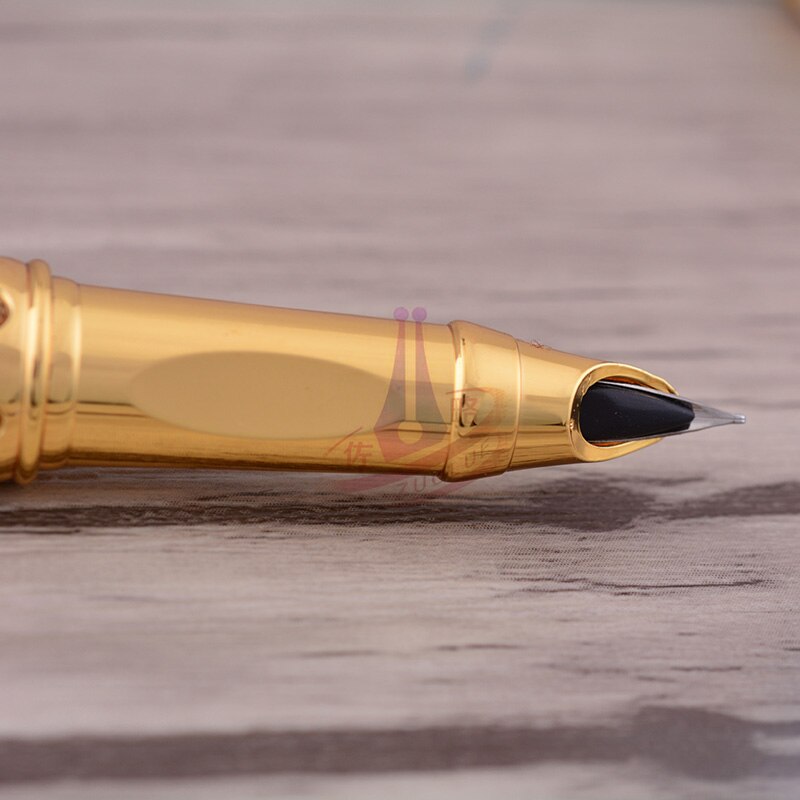 Metalen Vulpen Inkt Penpunt Kalligrafie Briefpapier Luxe Penna Stilografica Stylo Pluim Caneta Tinteiro 03821