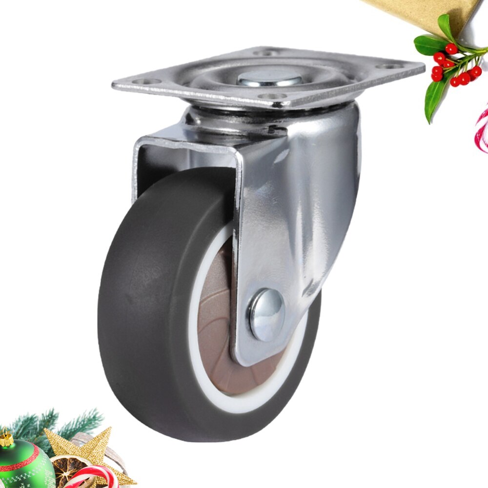 4PCS Swivel Caster Wheels Silent Practical Wear-resistant 360 Degree Heavy Duty Wheels Swivel Caster Wheels for Furniture