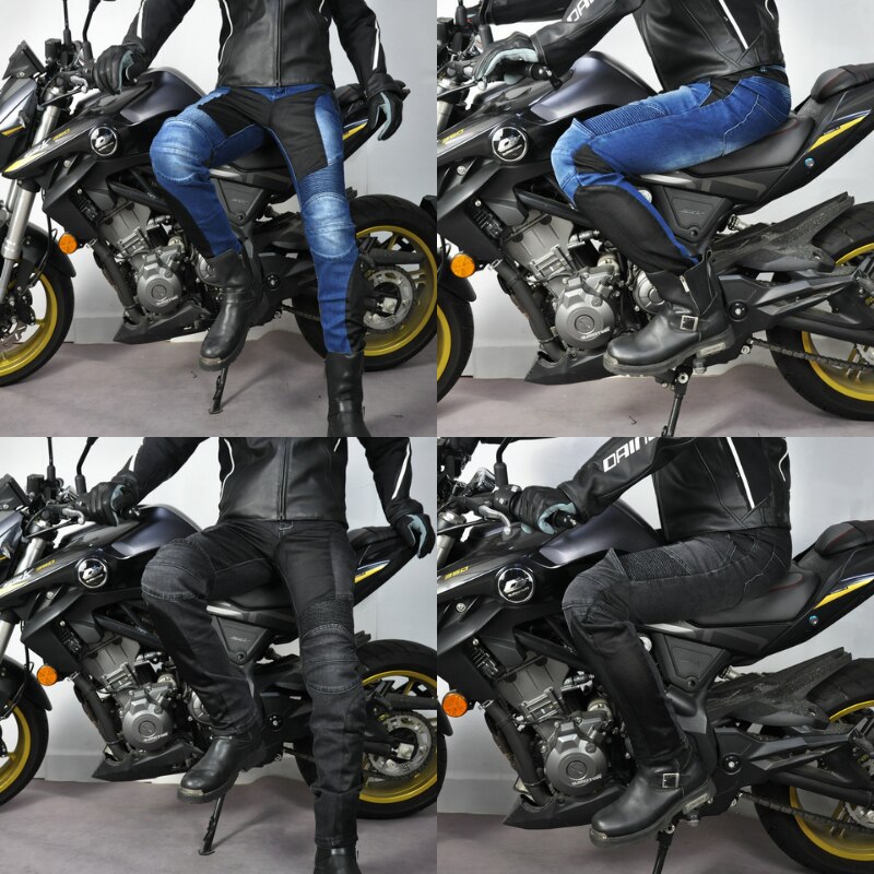 Summer Mesh Jeans Motorcycle Pants Breathable Motorbike Pants Anti-Fall Riding Pants Motocross Men Jeans Protection CE Certified