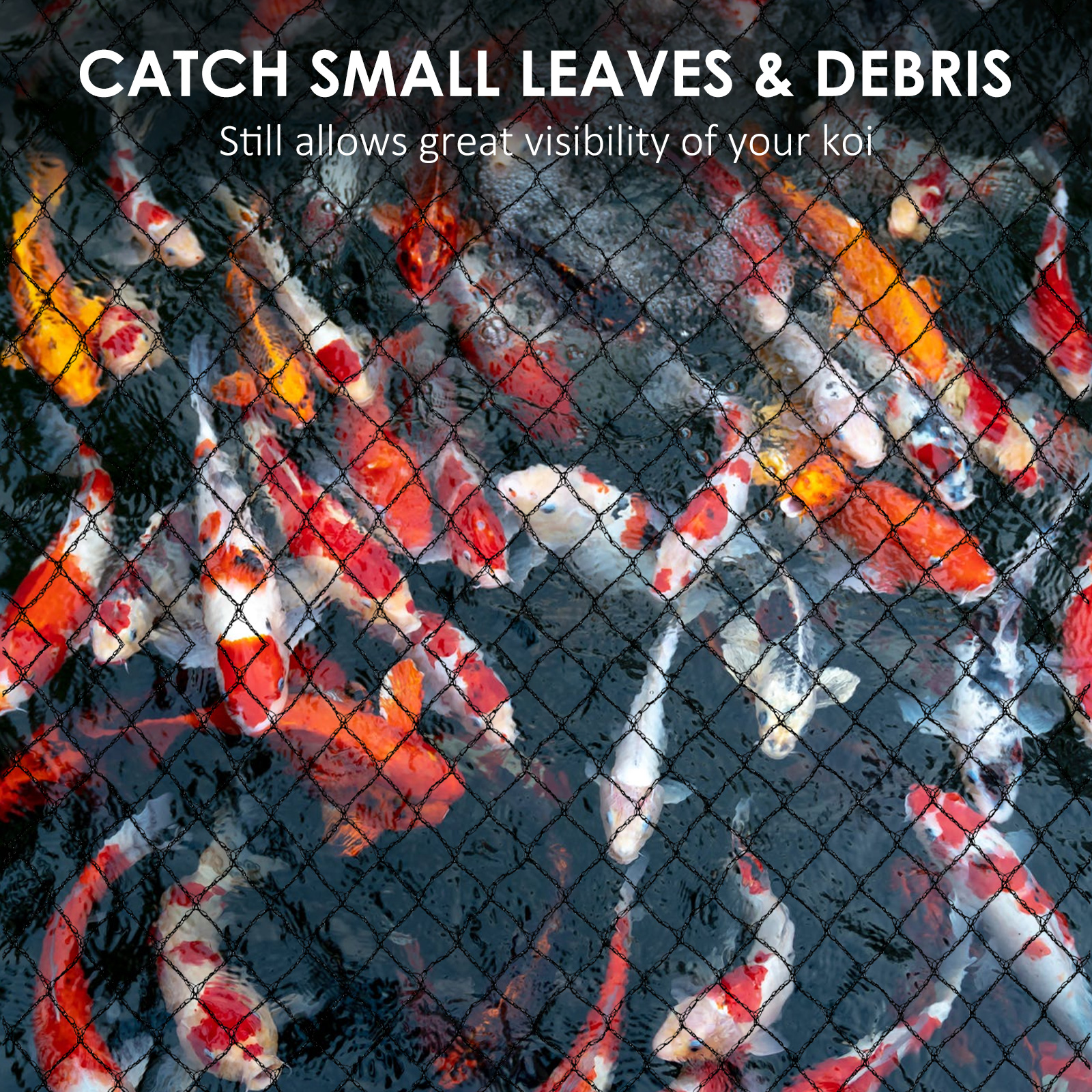 Pond Netting Cover PE Protective Netting Elasticity Protective Mesh Cover Pond Safety Net Cat Dog Net Fall Prevention Netting