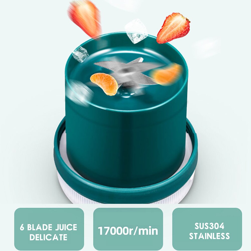 USB Portable Juicer Juice Cup MINI Household Milkshake Cup Portable Charging Student Breakfast Cup Electric Juice Cup