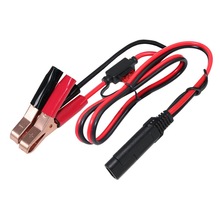 Batterij Alligator Clip SAE Connector 16 Gauge 2 Pin Cord Quick Disconnect Kabel SAE naar Batterij Klem Kabel 7.5A zekering