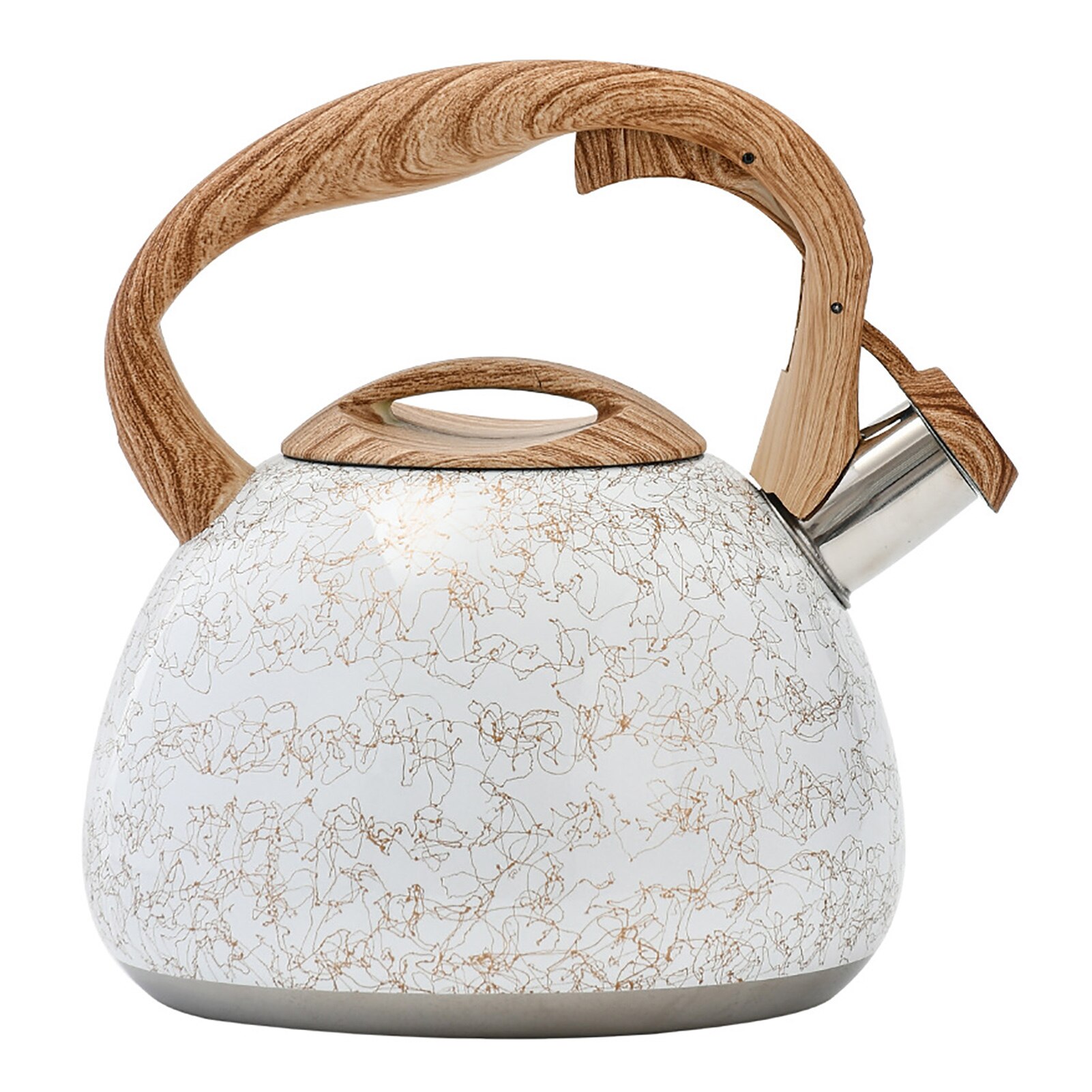 2.8L Whistling Kettle For Gas Stove Chaleira Bouilloire Stainless Steel Whistle Tea Kettle Water Bottle