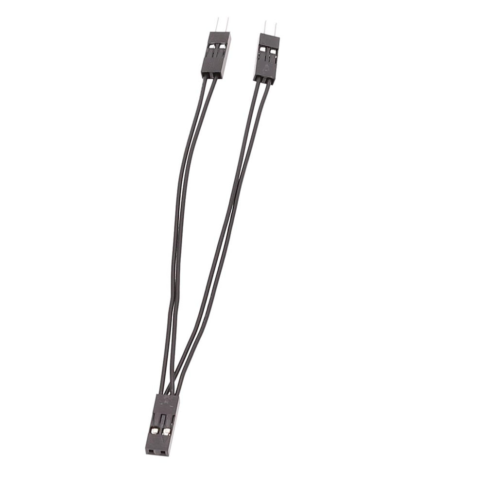 10CM Motherboard switch Power Jumper SW/ RESET SW/ HDD LED /POWER LED Connect Wire 1 Femal to 2 Male Plug Cable Splitter