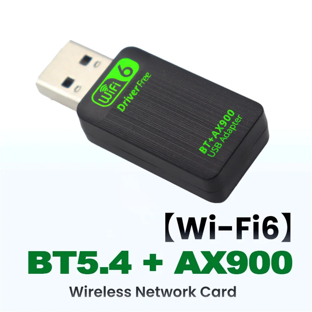 Bluetooth 5.4 WiFi 6 AX900 WiFi USB Adapter Wireless Network Card 2.4G 5GHz Wi-Fi Receive USB For PC Laptop Win10 11: Default Title