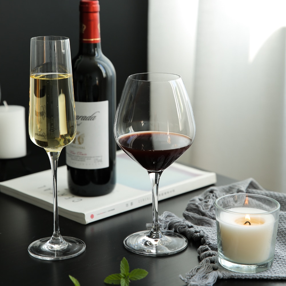 Transparent lead-free crystal glass wine glasses large wine glasses wine glasses champagne glasses goblet