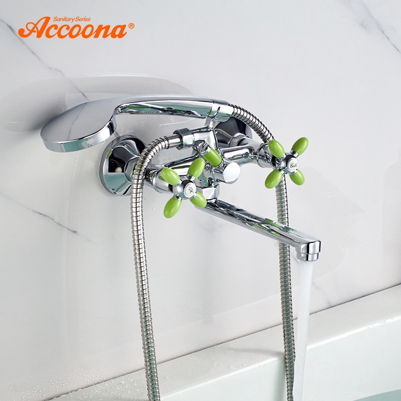 Accoona Schlecht Badewanne Wasserhahn Mischbatterie Mit Hand Spritzgerät Dusche Kopf Schlecht Wasserhähne Bunte Badezimmer Badewanne Armaturen A6482