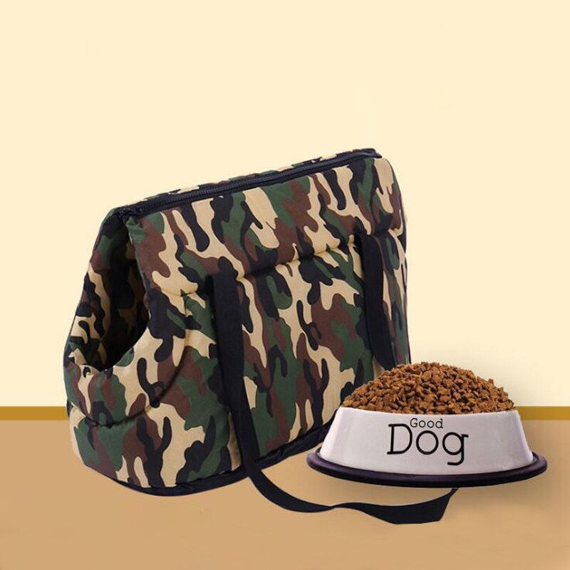 Camouflage Hond Draagtassen Voor Kleine Honden Katten Outdoor Reizen Huisdier Handtas Rugzak Draagbare Puppy Sling Bag Hond Producten