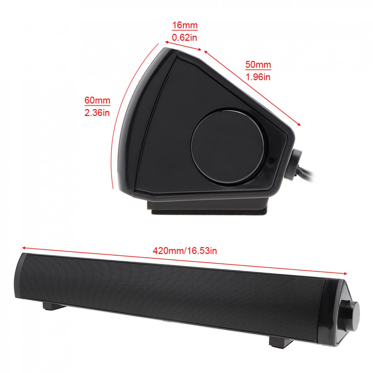 Sada V-105 Multi-Media Soundbars Speaker Universele Mini Strip Speaker Met 2 Luidsprekers Eenheden En Stereo Surround Sound
