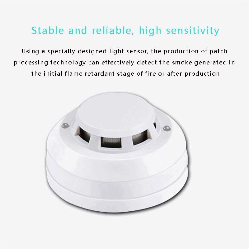 Wired Smoke Detectors Home Security Wired Alarms Automatic Recovery with Relay Output